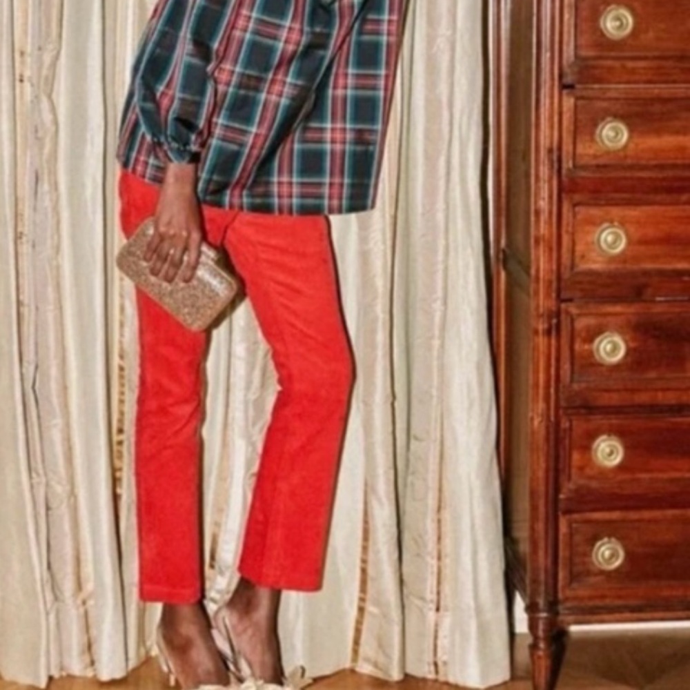 Tuckernuck Red Fine Wale Corduroy Ashford Pants Size Small
